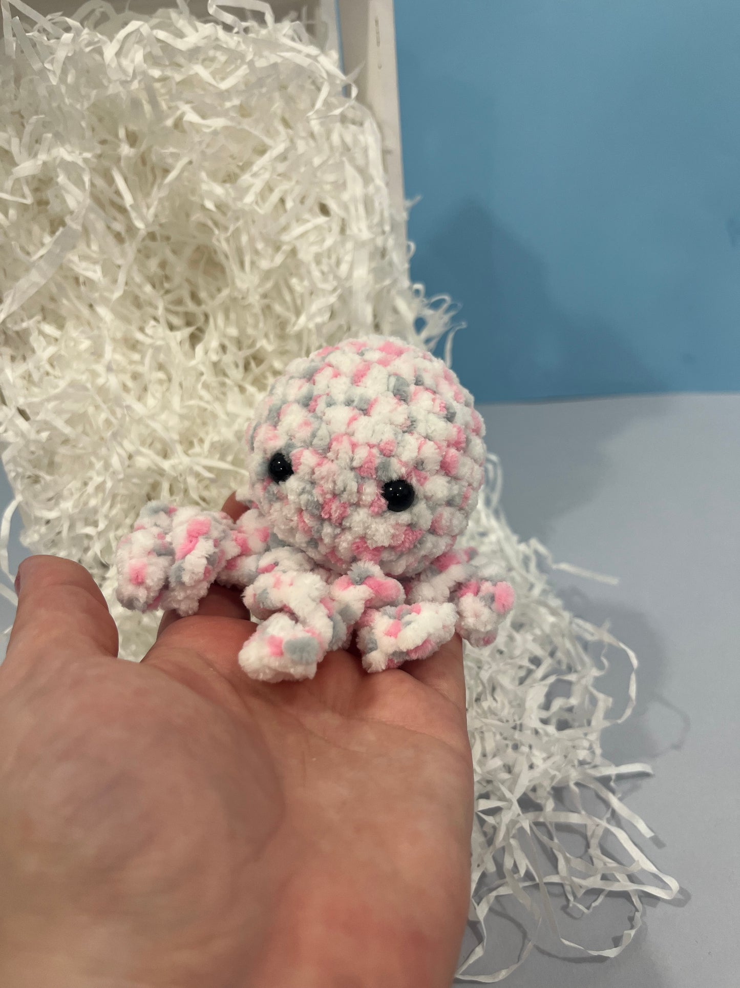 Crochet Octopus Plushie - Stress Buddy - Desk Pet