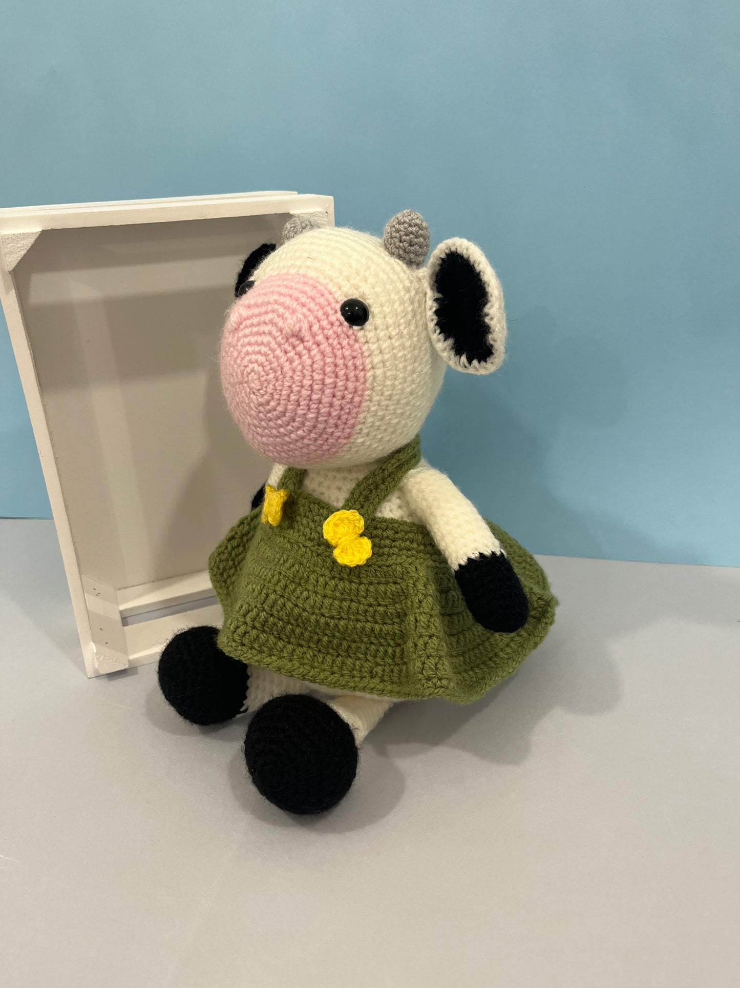Crochet Daisy The Cow Plushie Toy