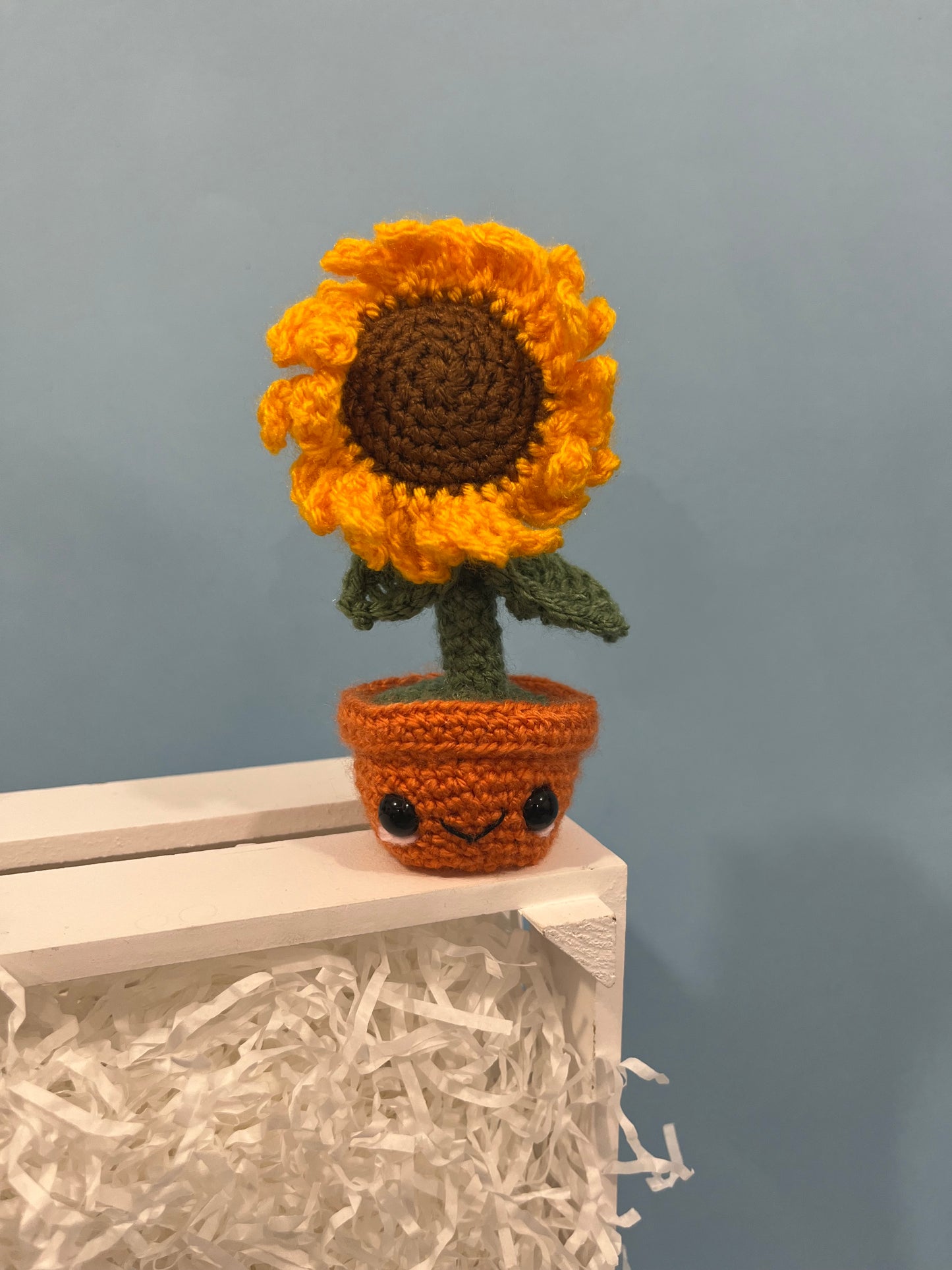 Crochet Sunflower Desk Pet