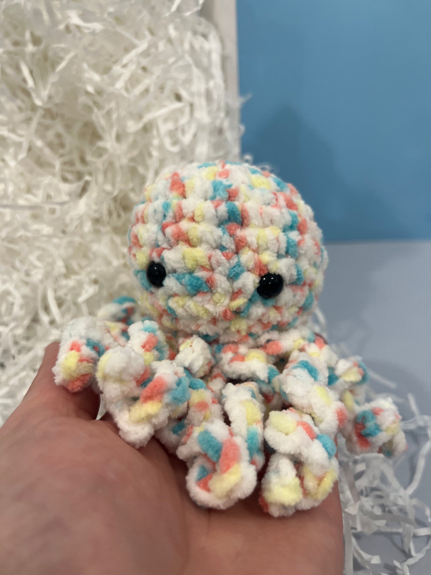 Crochet Octopus Plushie - Stress Buddy - Desk Pet