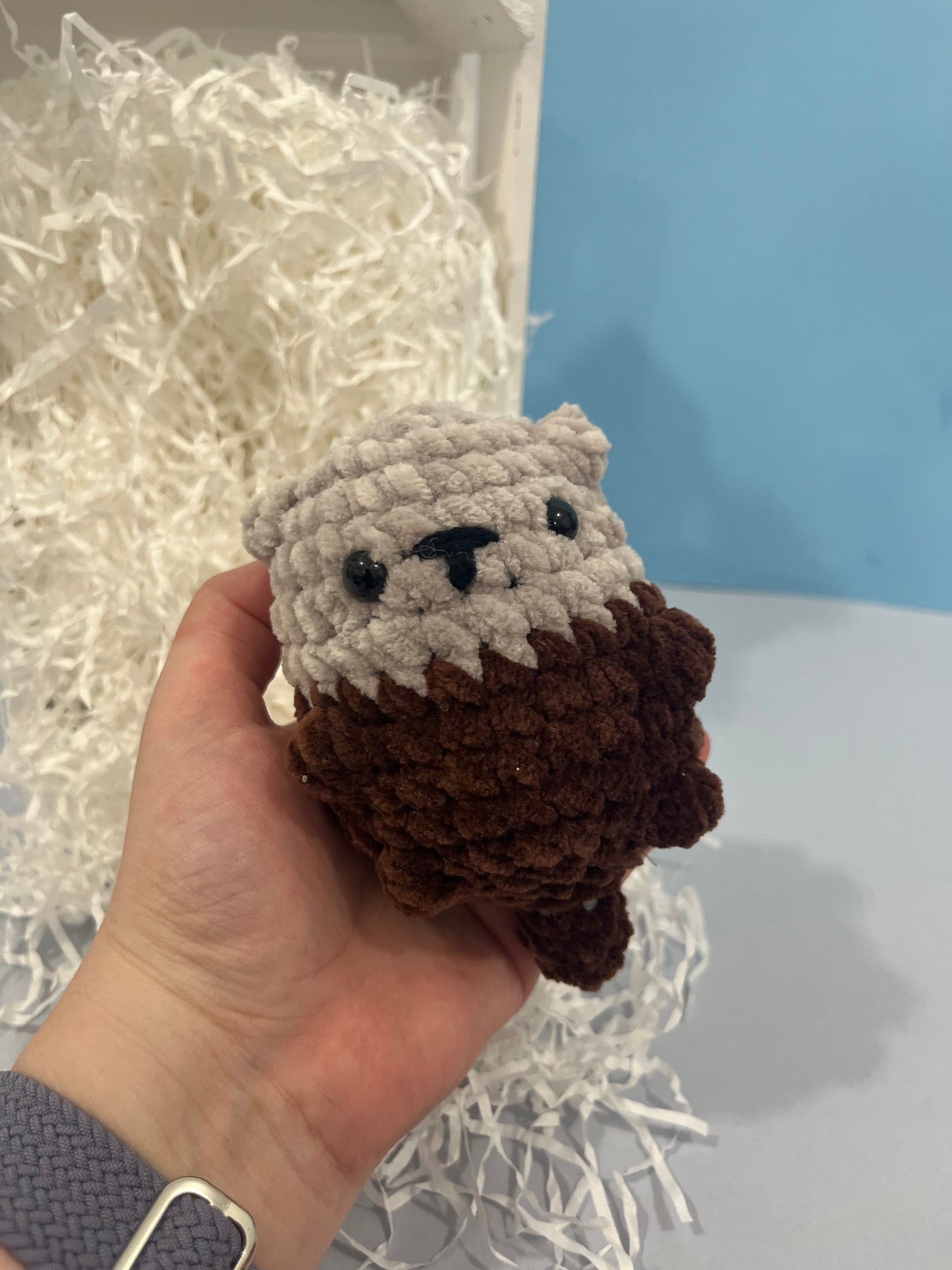 Squishy Chubby Otter - Crochet Plushie Cuddly Toy