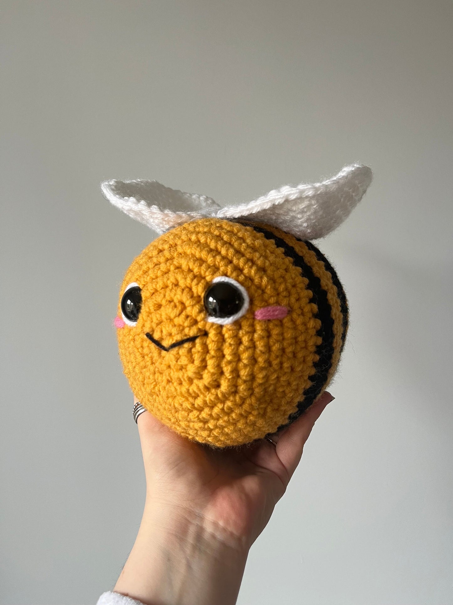 Large Crochet Chunky Bee Plushie