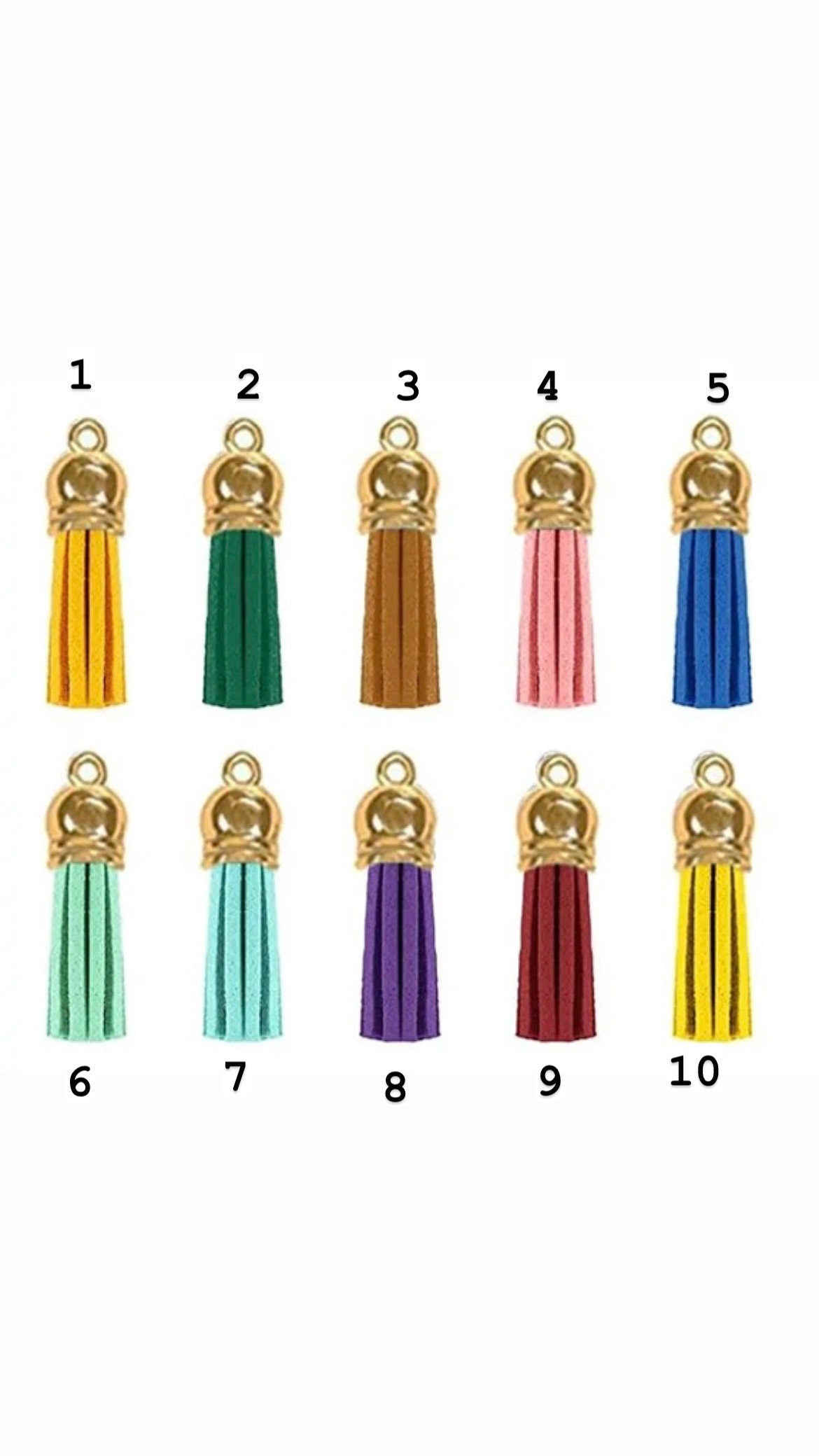 Acrylic Vinyl Pride Rainbow Keyring, Tassel colour Customisable