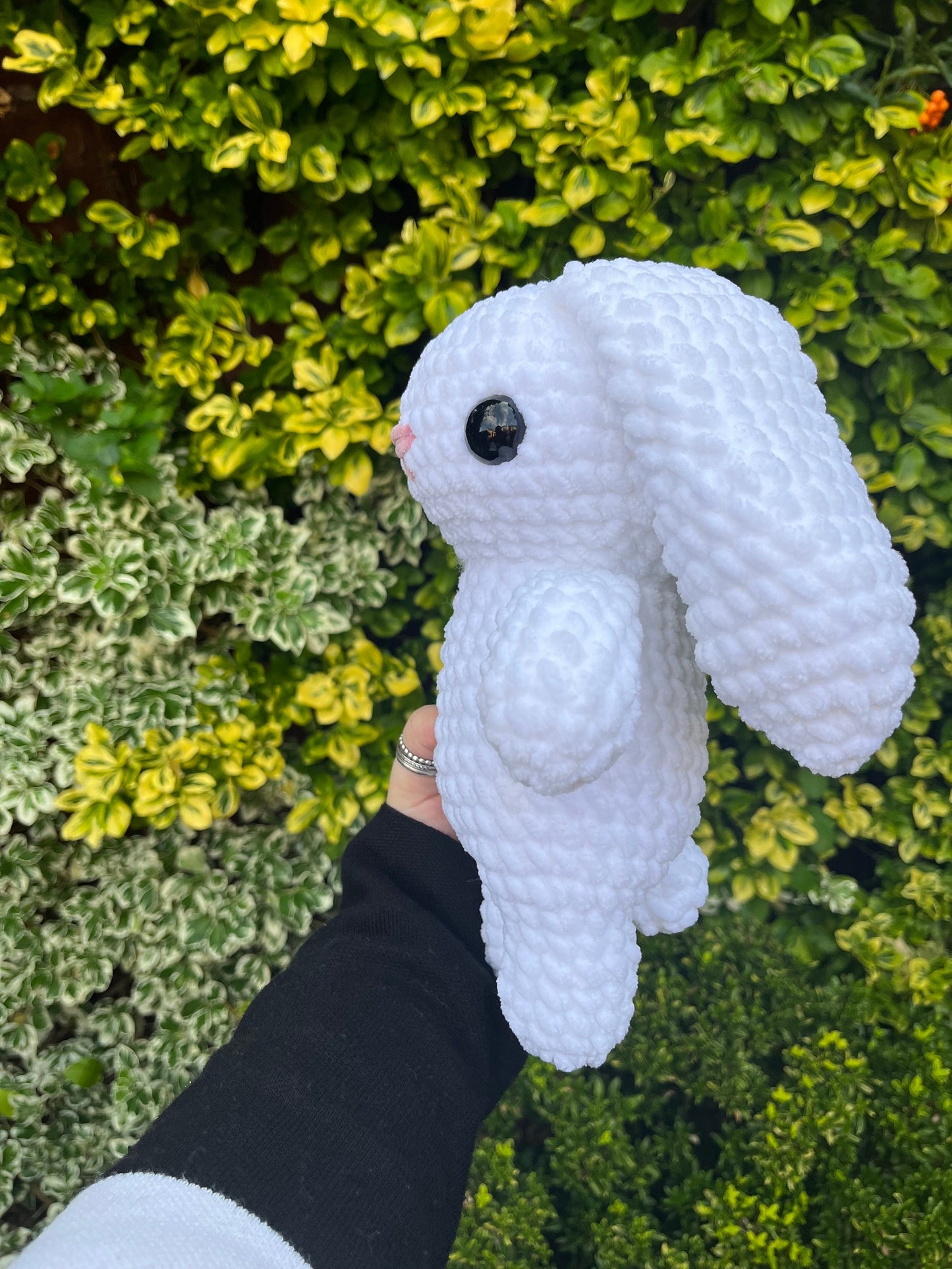 White Crochet Bunny Plushie