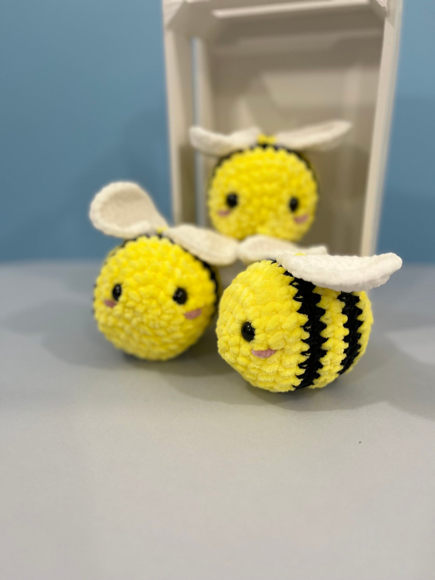 Crochet Bee Plushie - Stress Buddy - Desk Pet