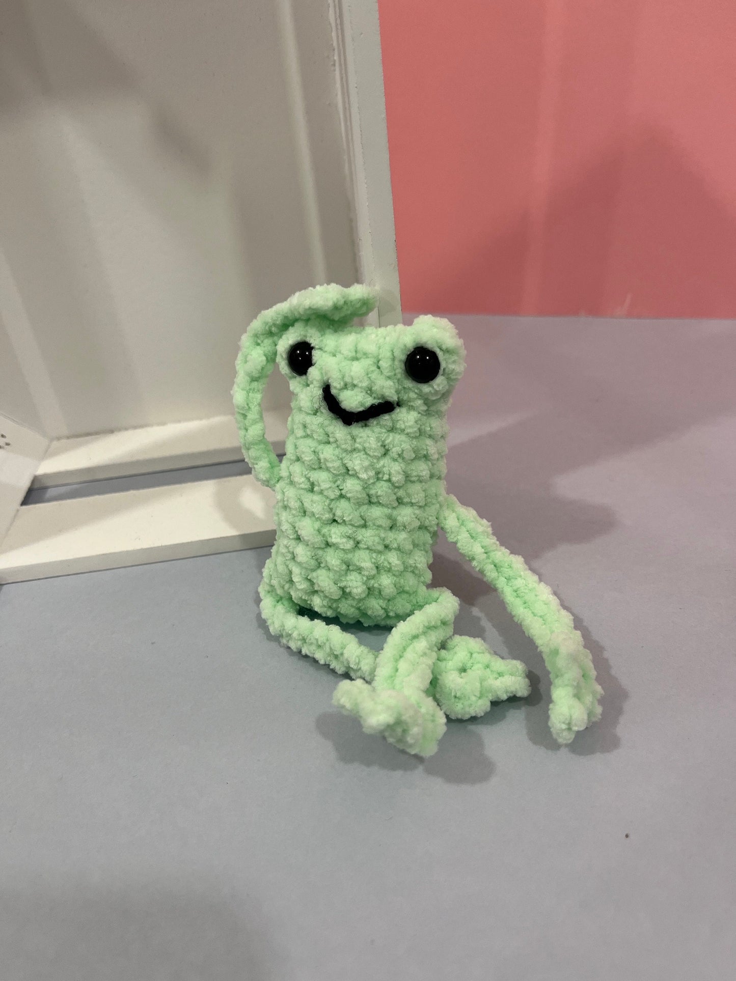 Crochet Leggy Frog Stress Buddy