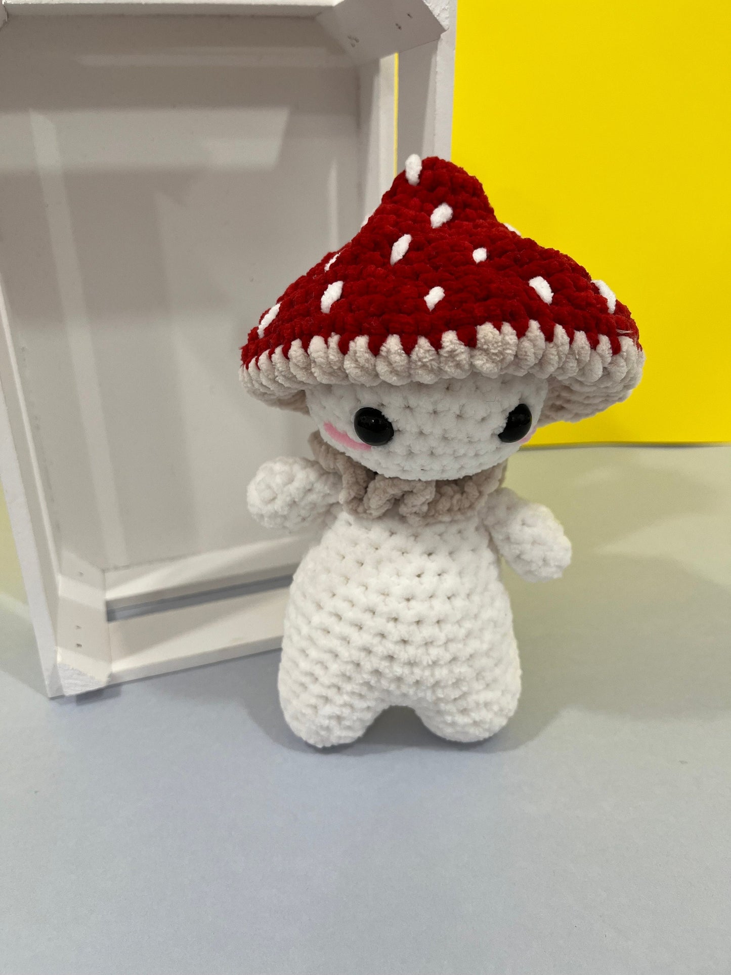 Crochet Mushie Mushroom Boy Plushie Finished Product