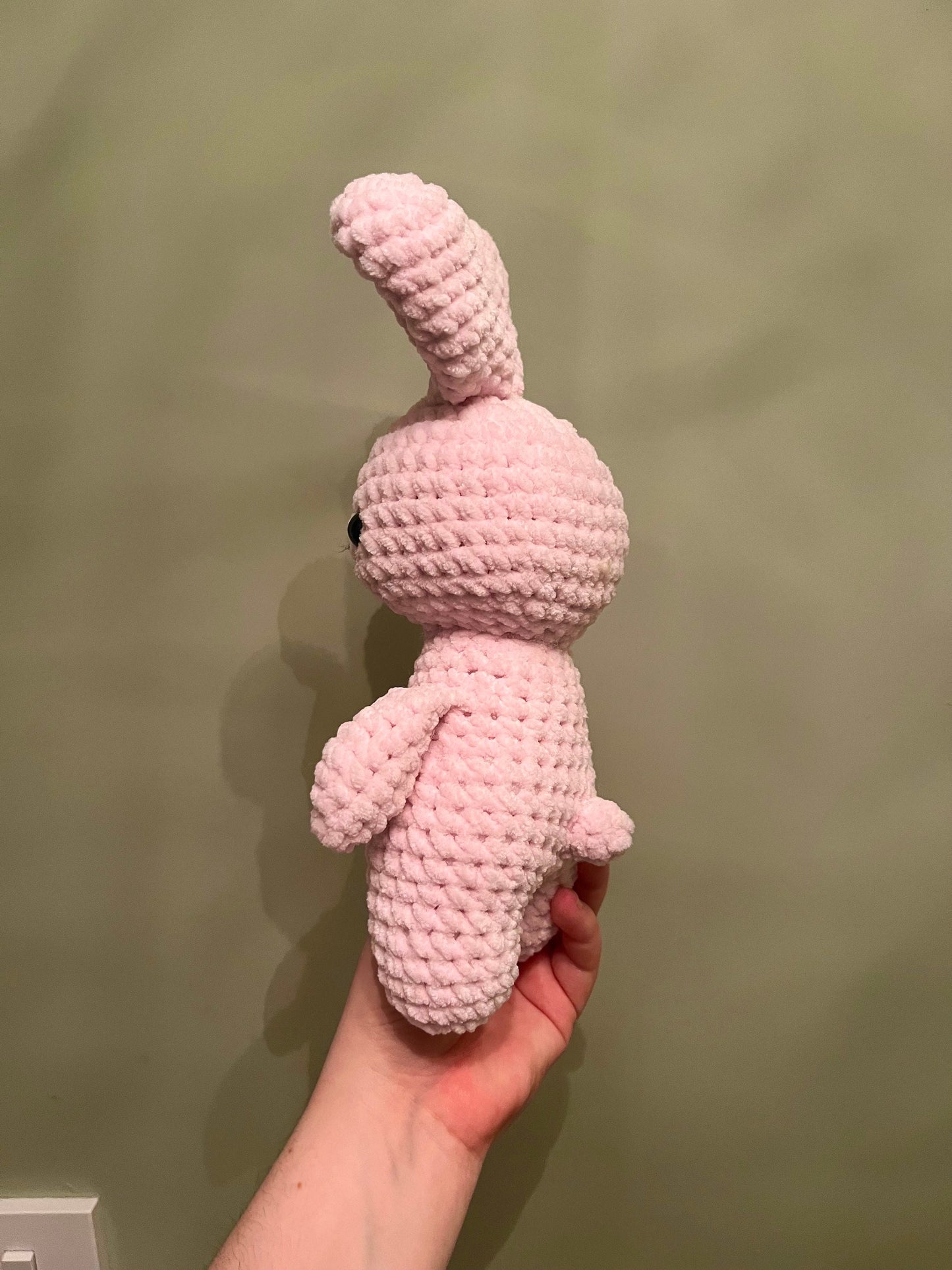 Crochet Pink Bunny Plushie