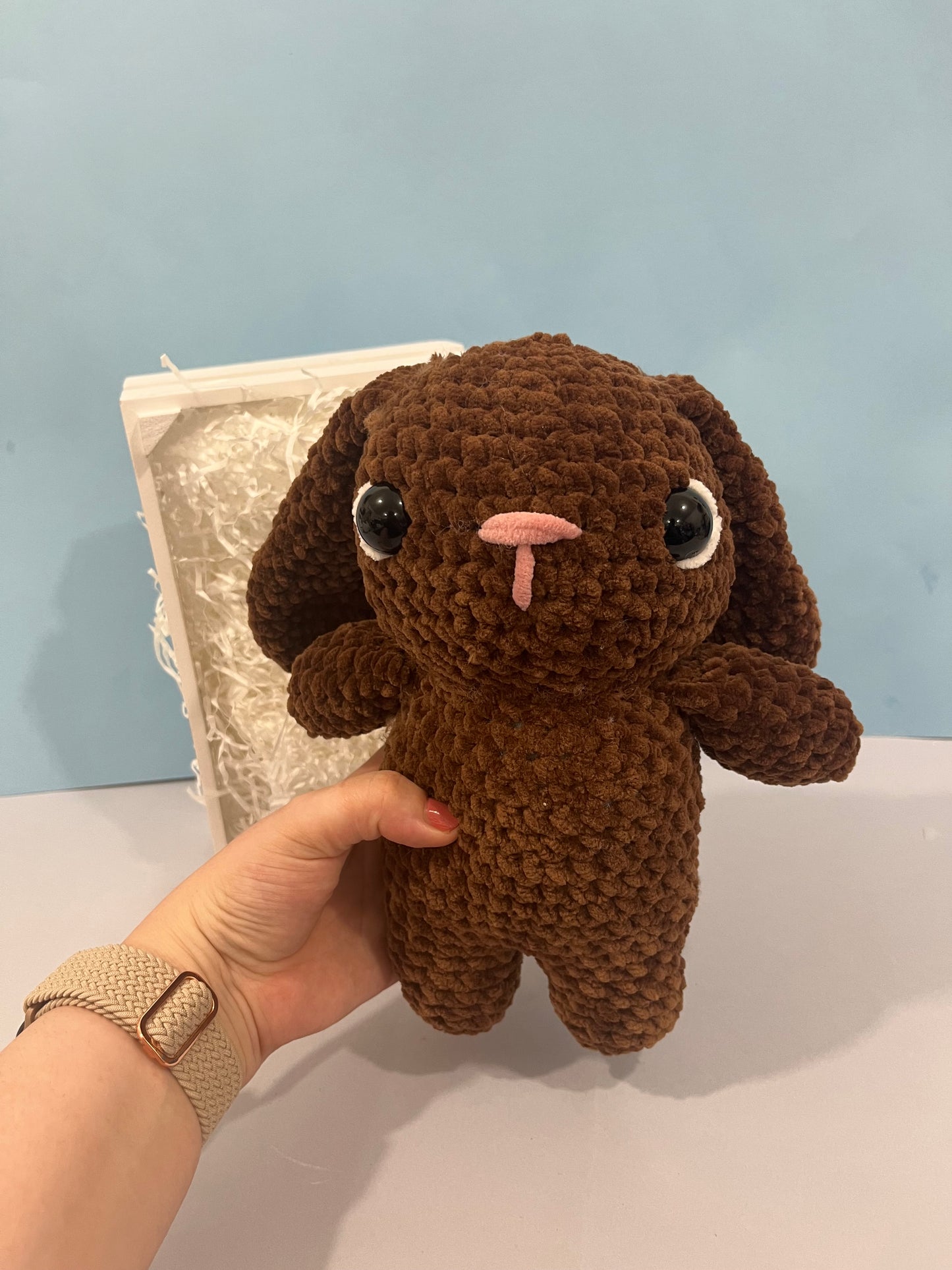 Crochet Brown Bunny Plushie