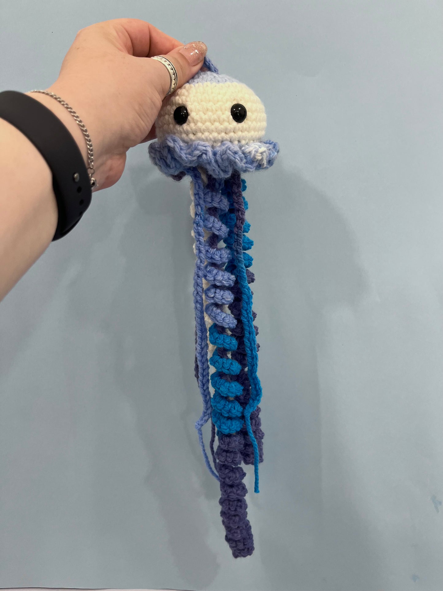 Blue Crochet Jellyfish