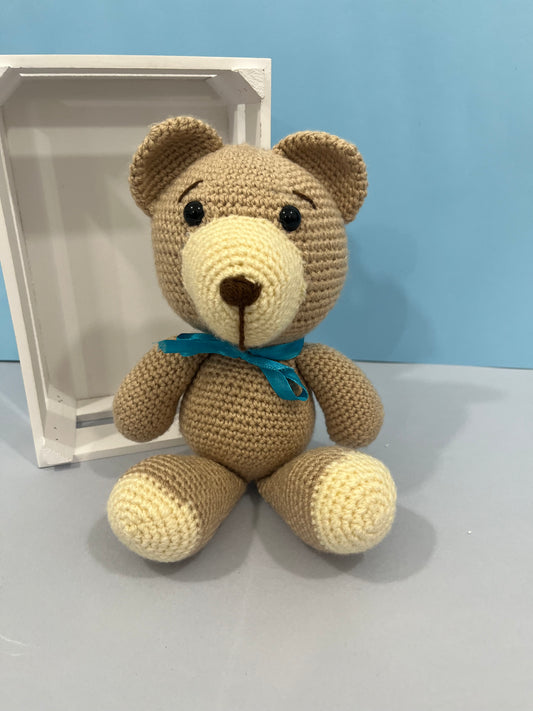 Benny The Bear Crochet Plushie Cuddly Toy