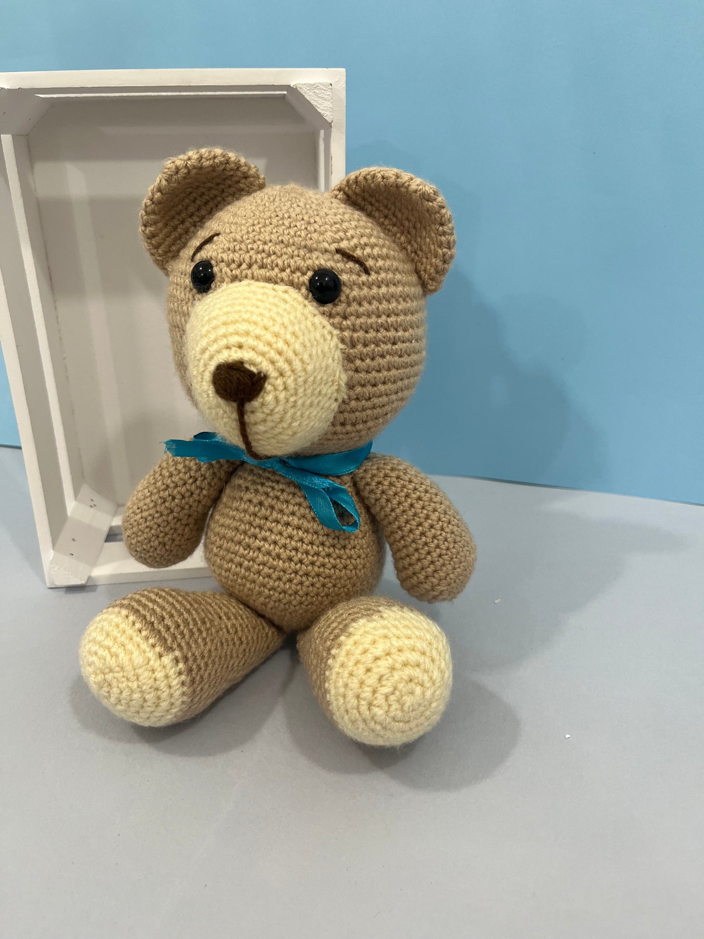 Benny The Bear Crochet Plushie Cuddly Toy