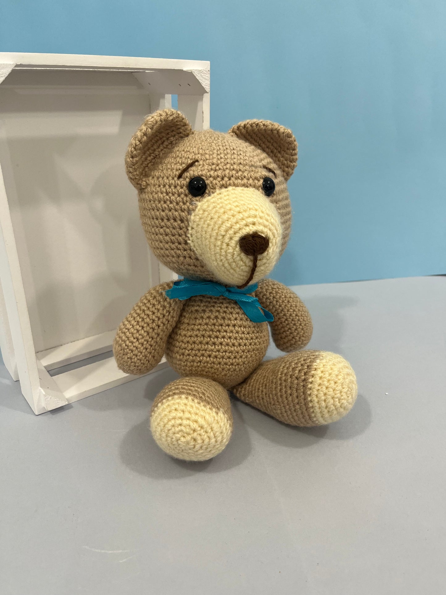 Benny The Bear Crochet Plushie Cuddly Toy