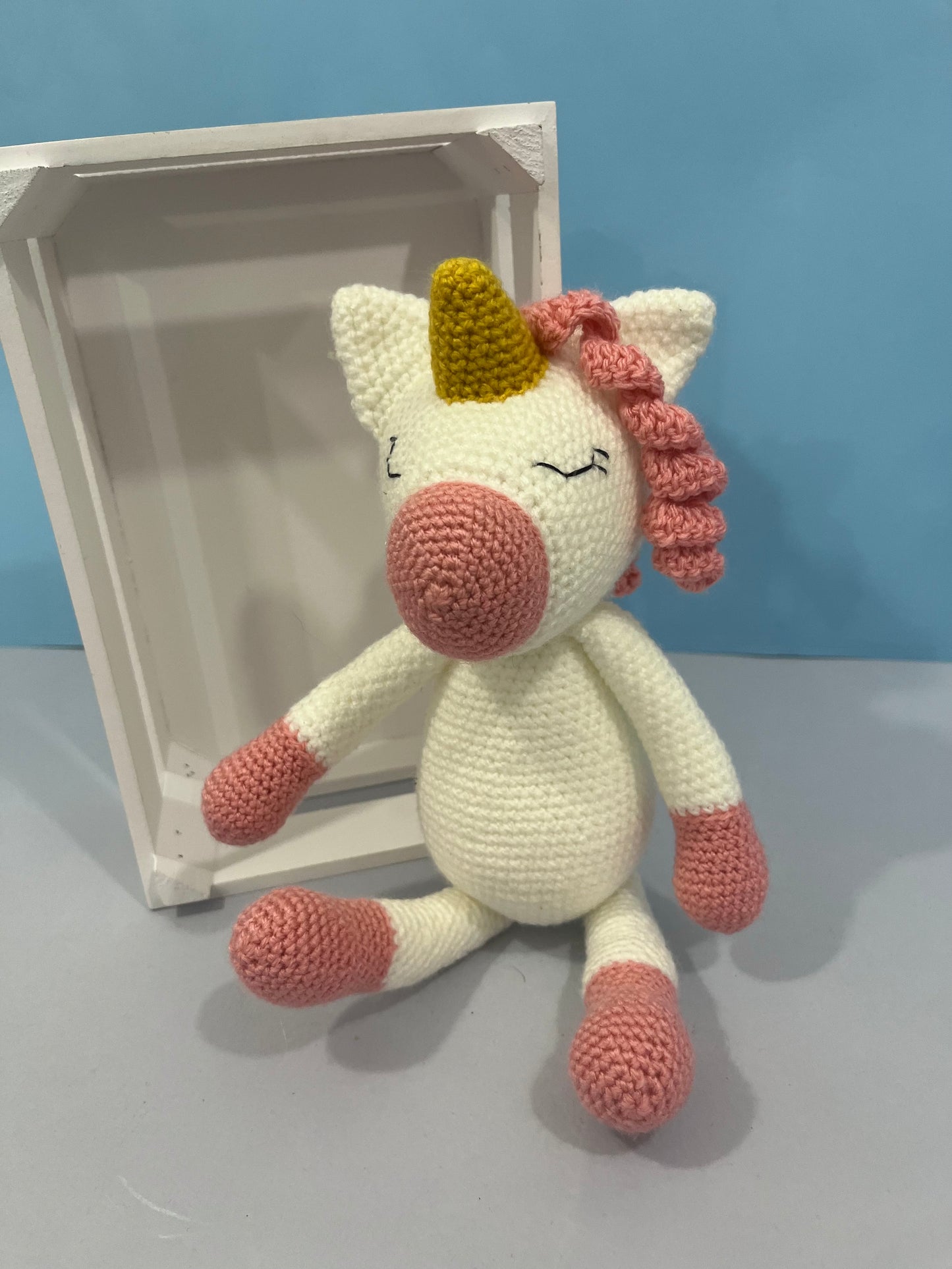 Crochet Unicorn Plushie Finished Produc