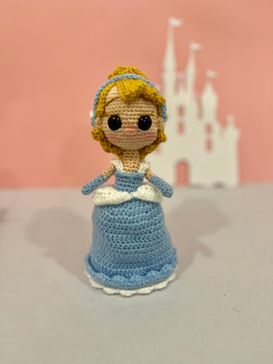 Crochet Cindy Blue Princess Doll