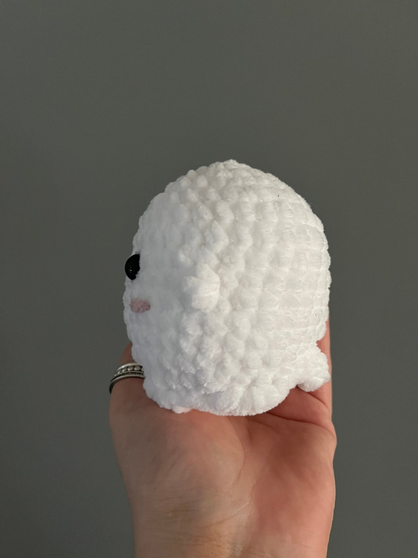 Ghost Stress Buddy - Crochet Plushie