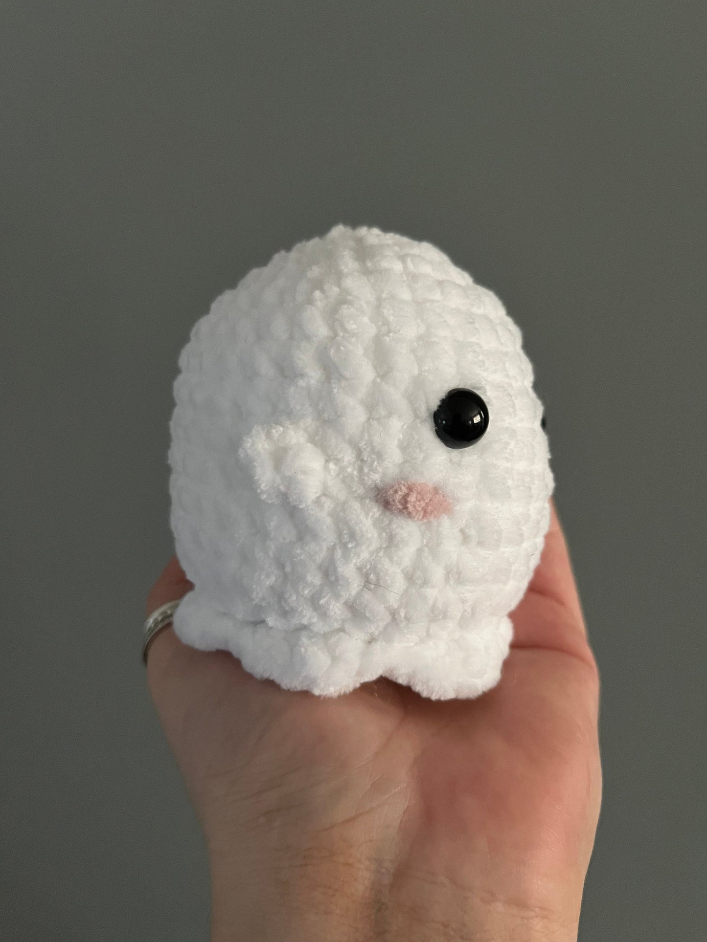 Ghost Stress Buddy - Crochet Plushie