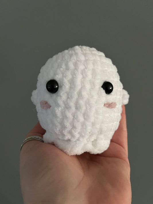 Ghost Stress Buddy - Crochet Plushie