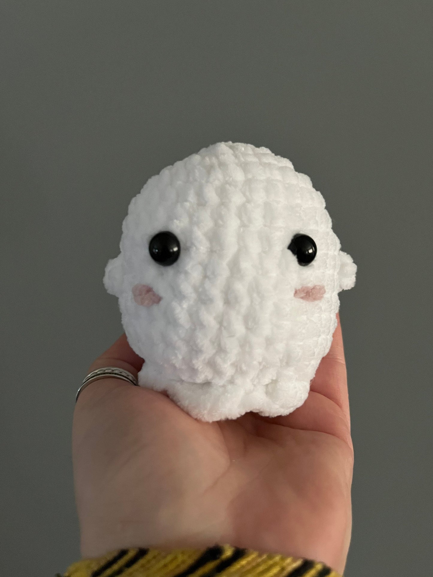 Ghost Stress Buddy - Crochet Plushie