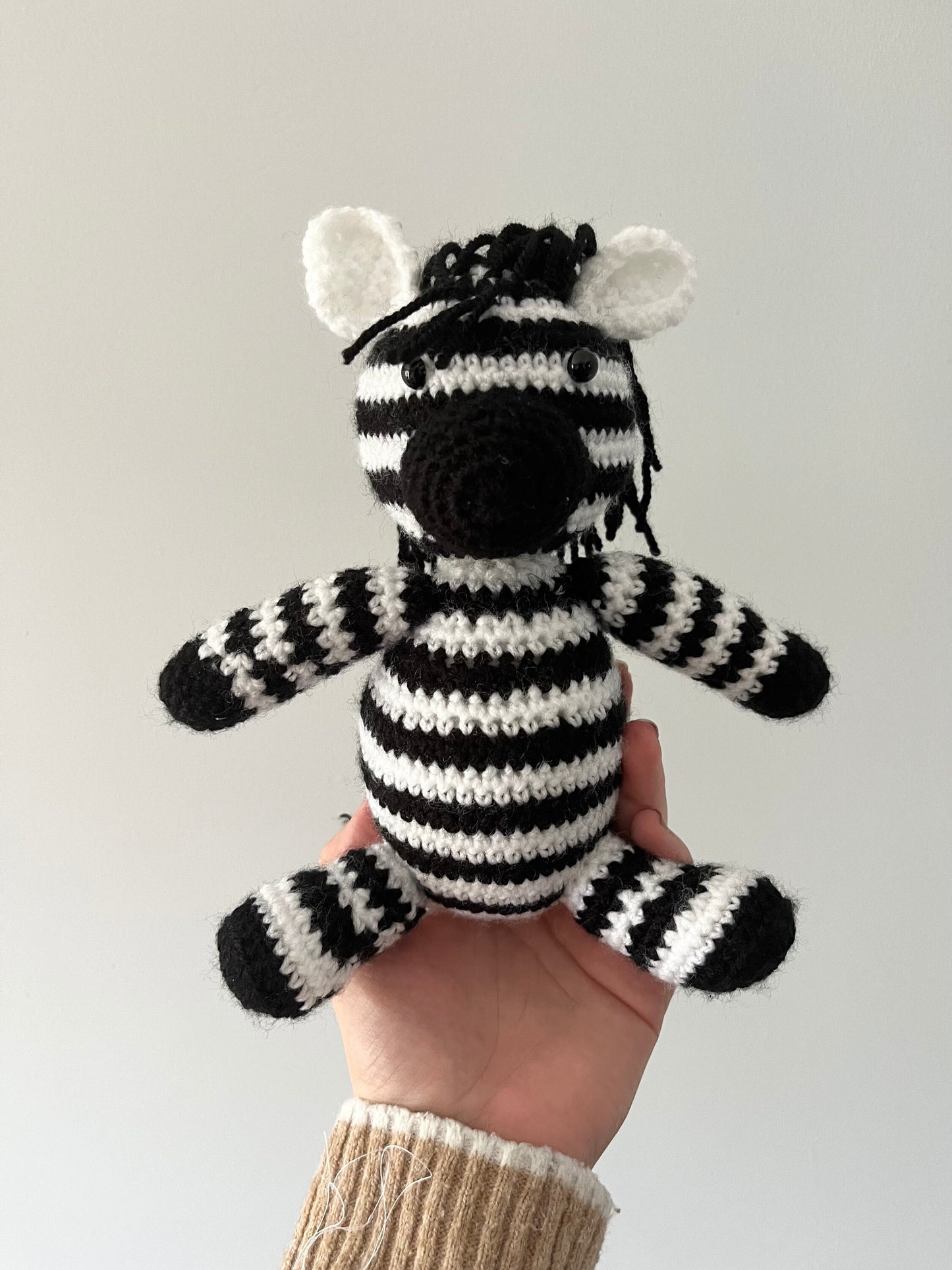 Zina The Zebra Crochet Plushie Cuddly