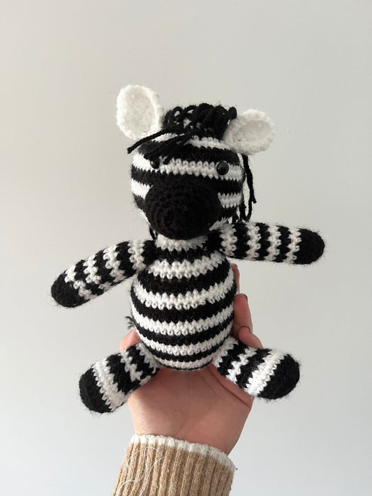 Zina The Zebra Crochet Plushie Cuddly