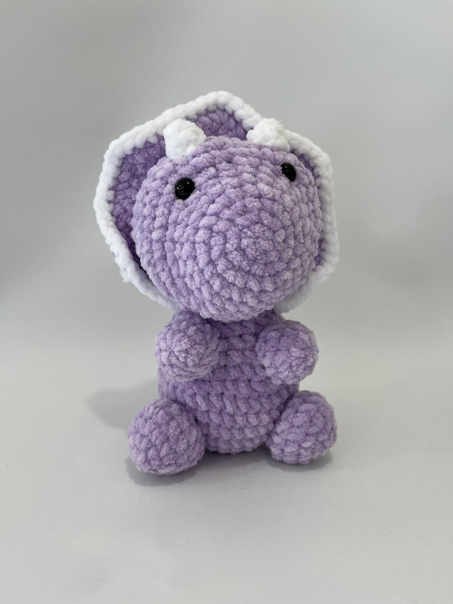 Crochet Triceratops Dino Babies MULTIPLE COLOURS