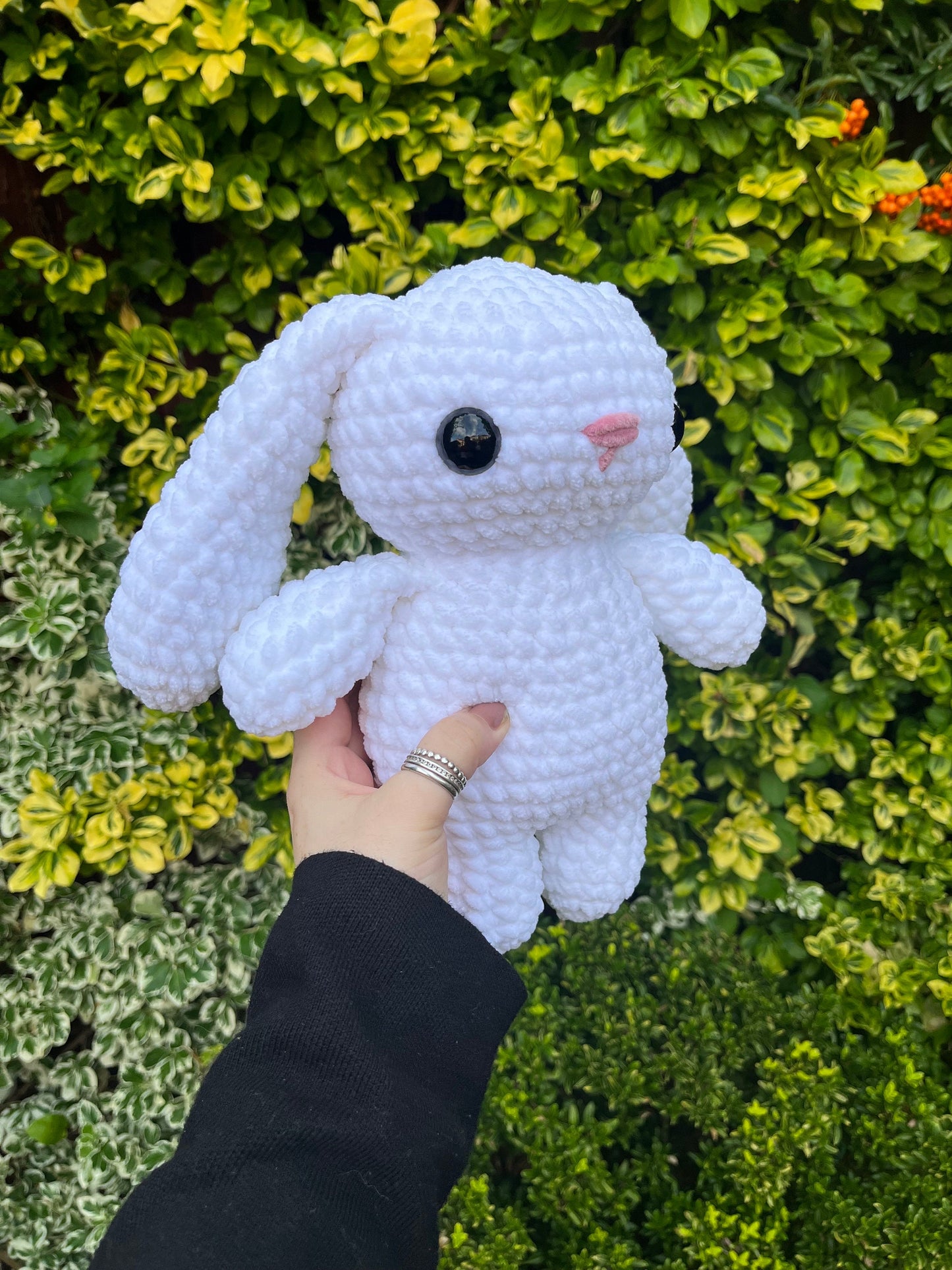 White Crochet Bunny Plushie