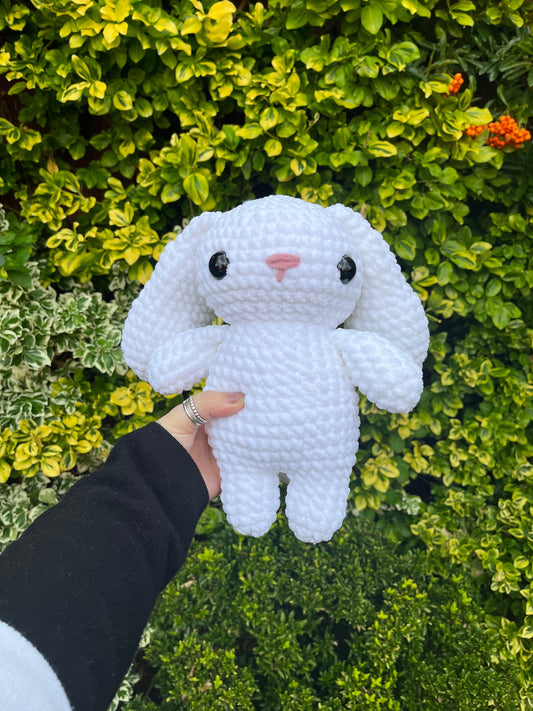 White Crochet Bunny Plushie