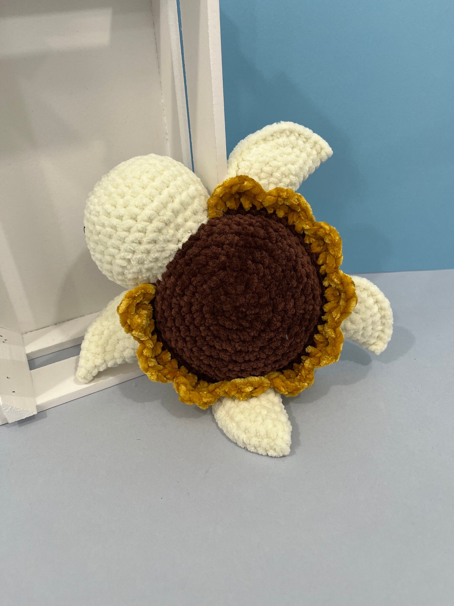 Baby Sunflower Turtle Crochet Stuffed Toy Plushie