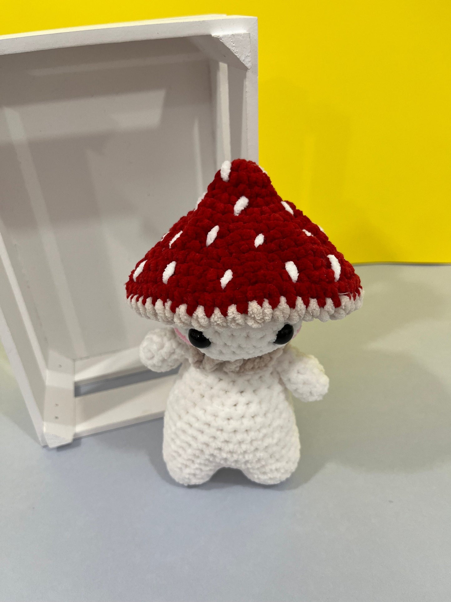 Crochet Mushie Mushroom Boy Plushie Finished Product