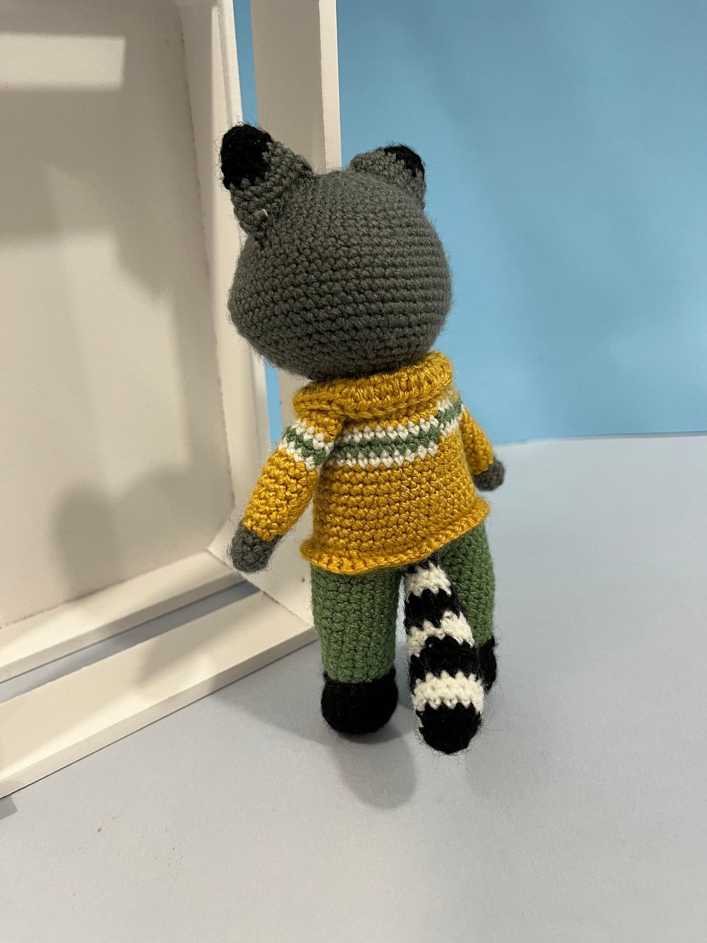 Toto the Racoon Crochet Plushie Toy