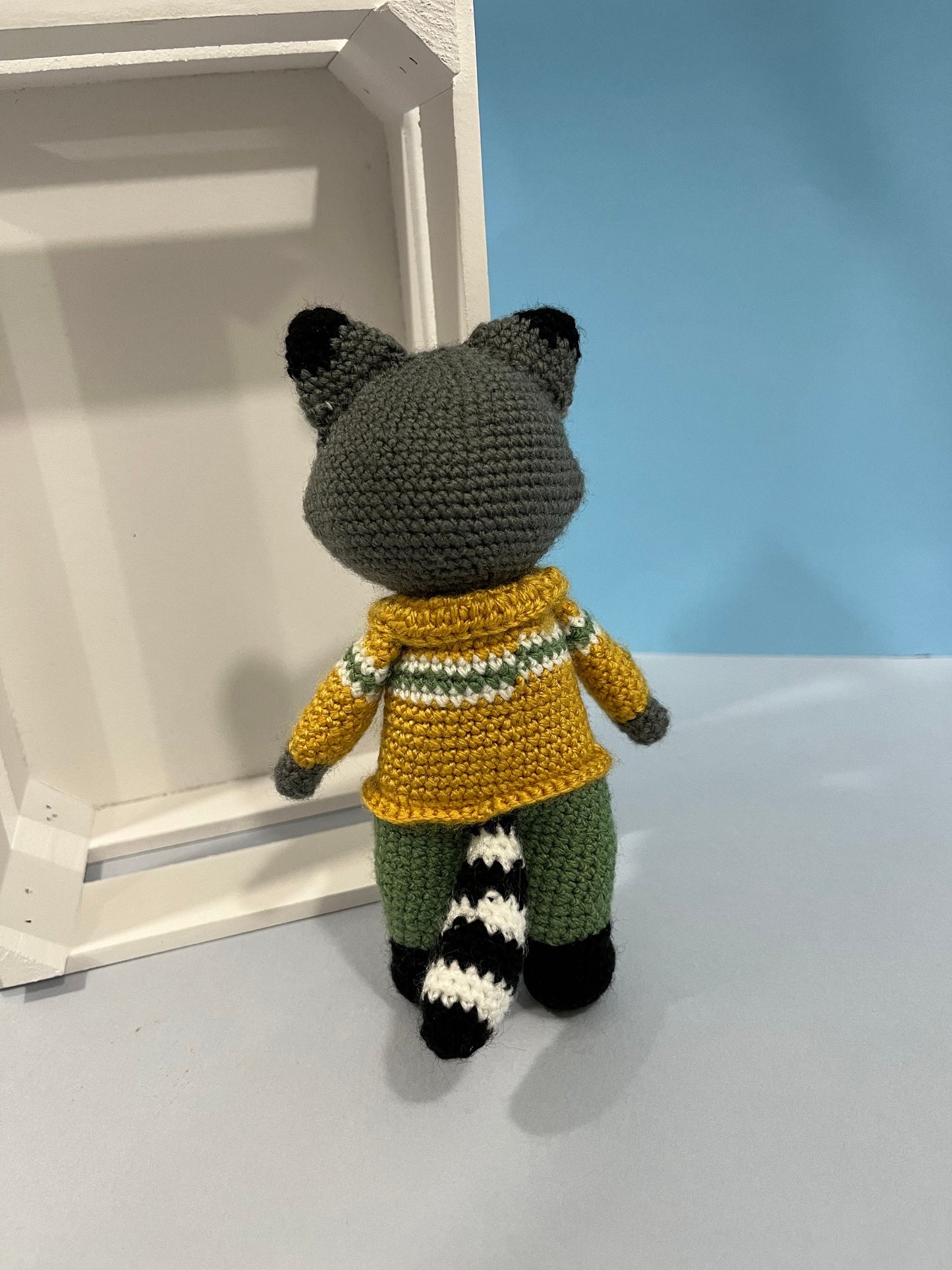 Toto the Racoon Crochet Plushie Toy