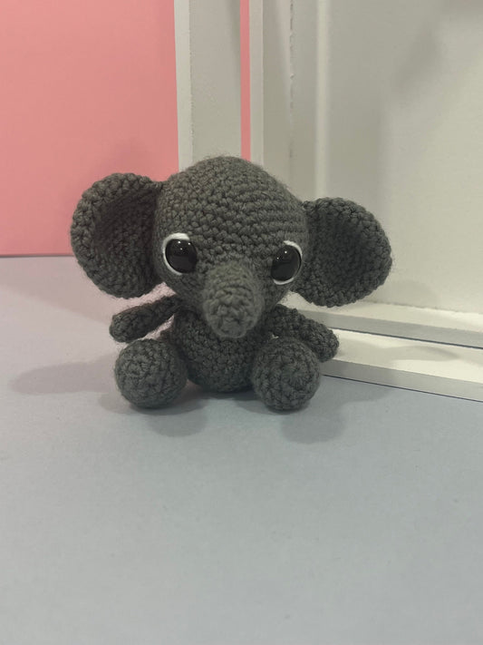 Crochet Mini Elephant Plushie