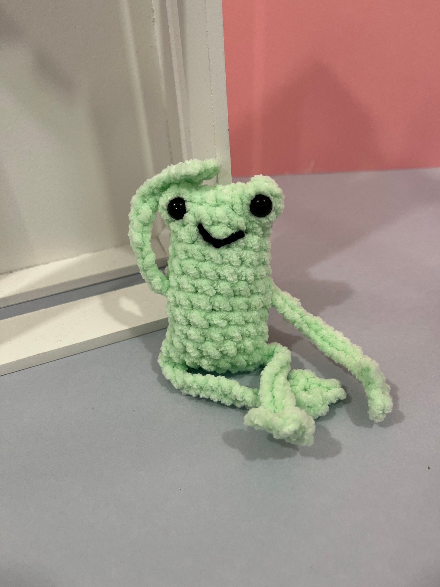 Crochet Leggy Frog Stress Buddy