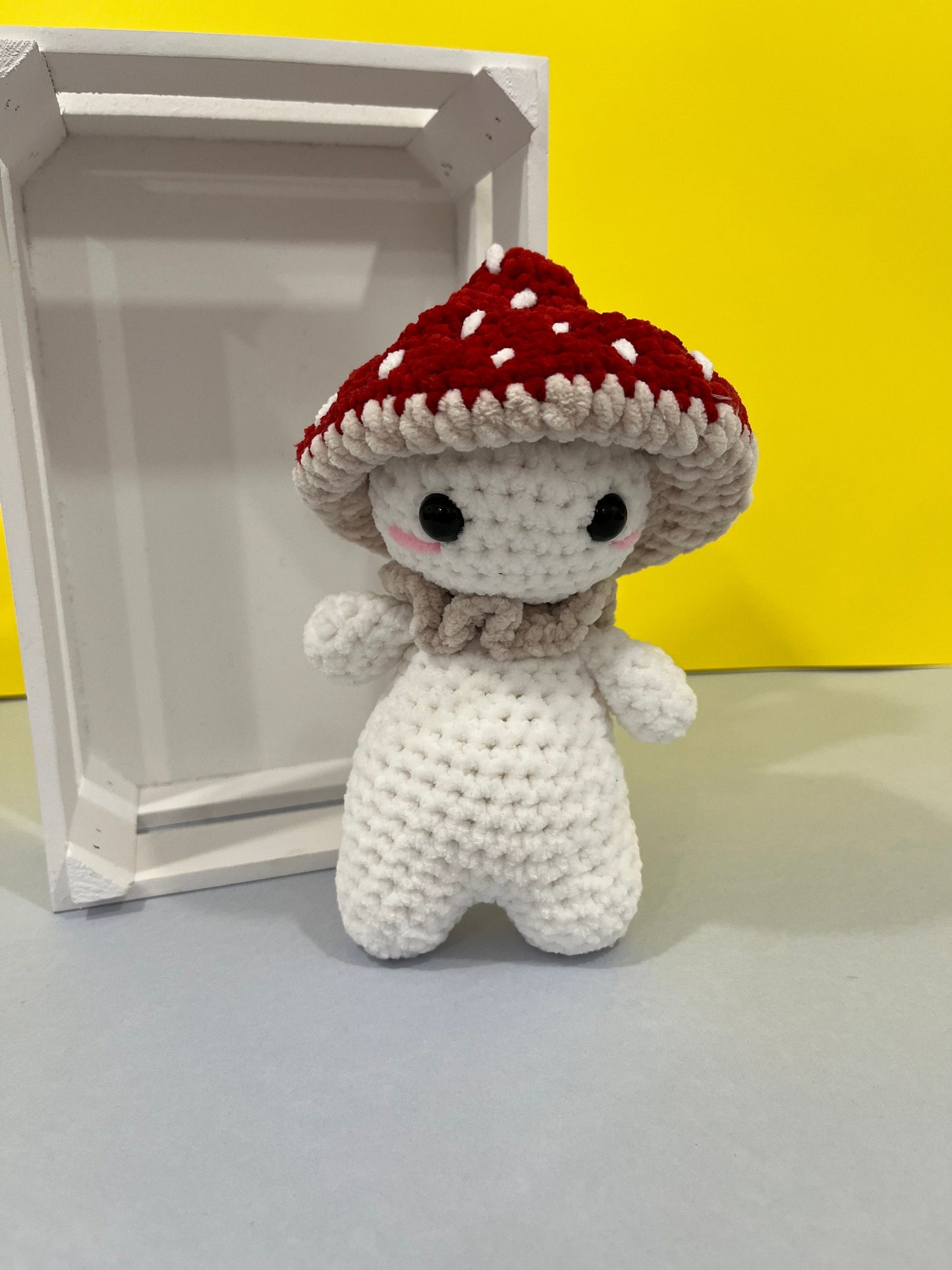 Crochet Mushie Mushroom Boy Plushie Finished Product