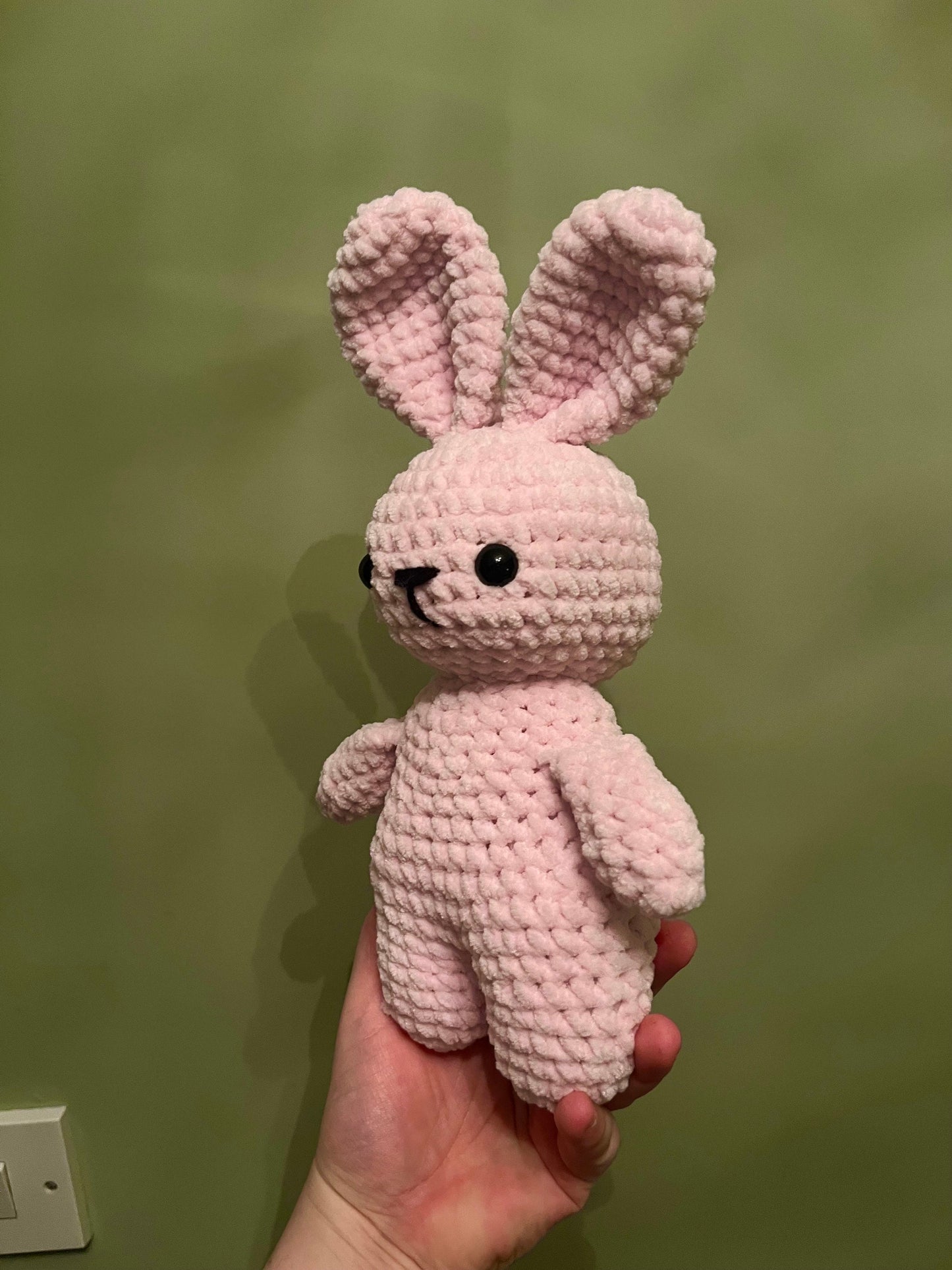 Crochet Pink Bunny Plushie