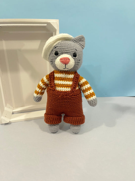 Jasper the Cat Crochet Plushie Toy