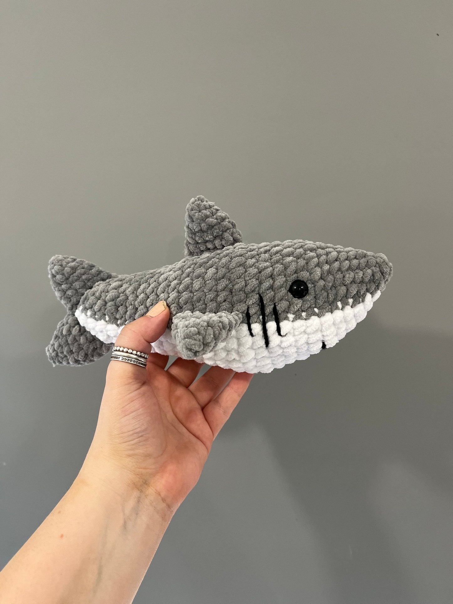 Shark Crochet Stuffed Toy Plushie