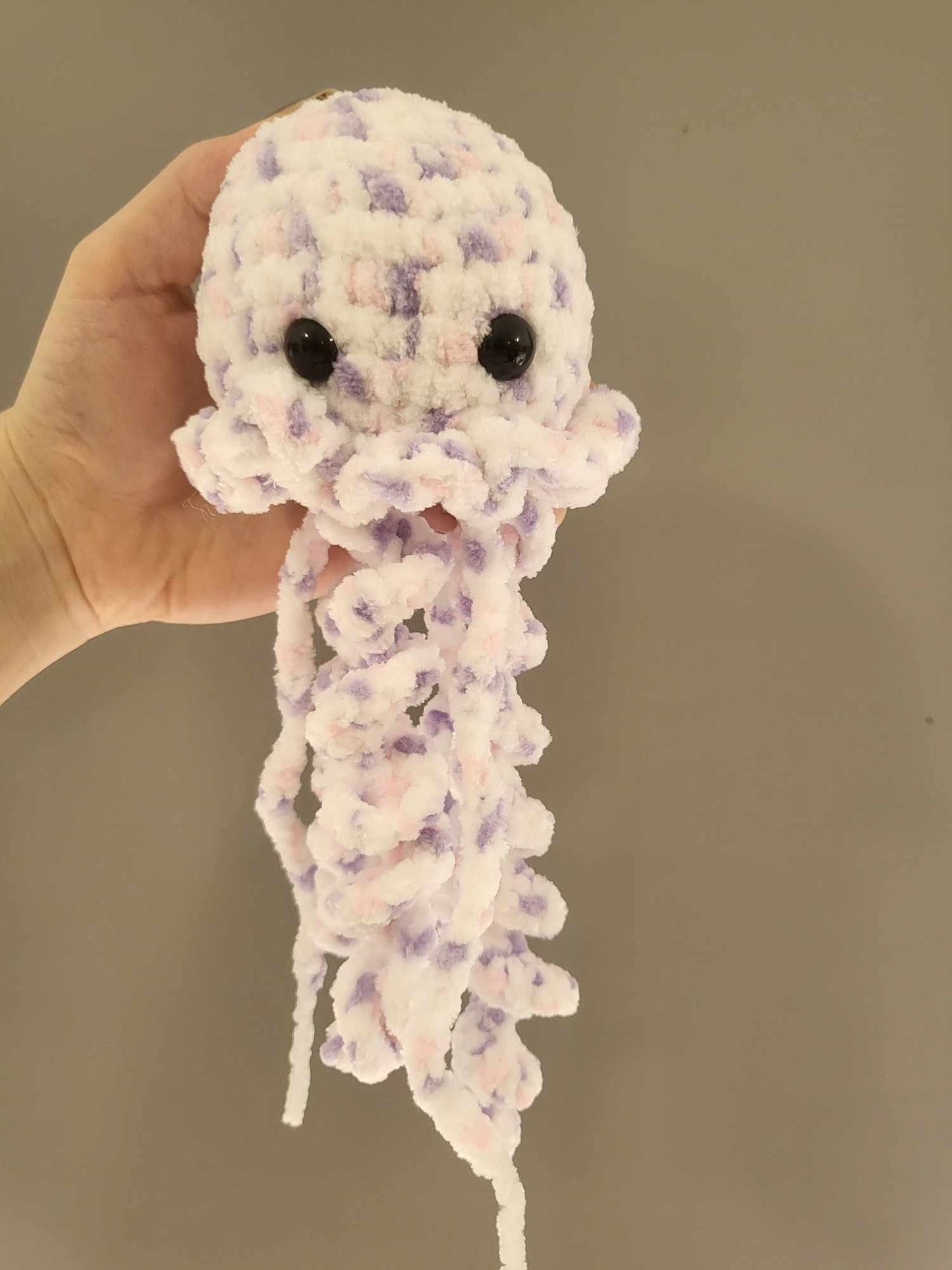 Crochet Large Jellyfish - Stress Buddy - Plushie